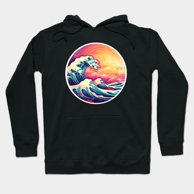 Retrowave 05 Hoodie by NineBlack